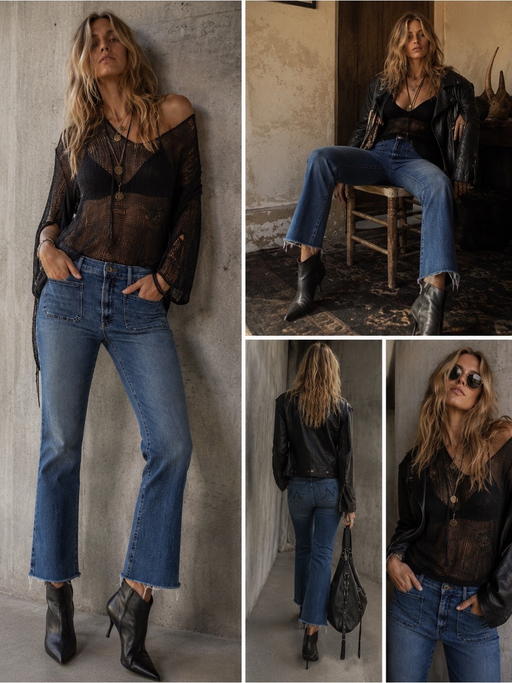 MOTHER The Hustler Patch Pocket Ankle Fray - Out For The Evening size 31